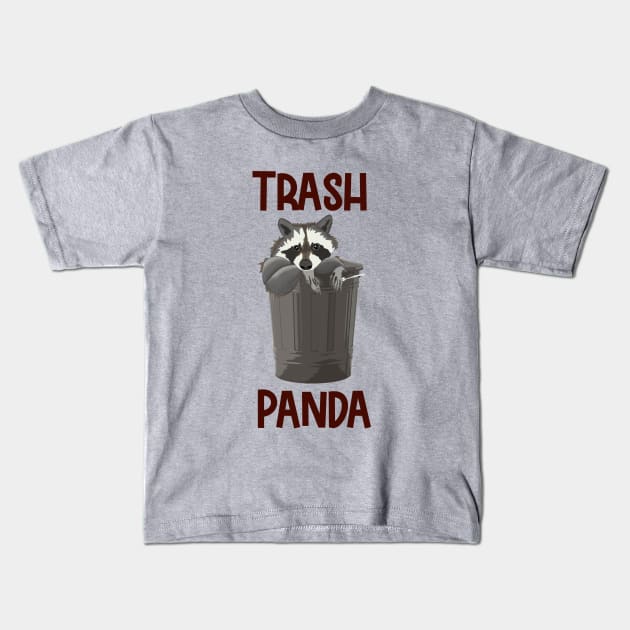 Trash Panda Kids T-Shirt by KateQR